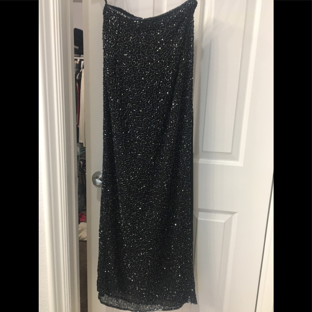 Andretta Donatello silk beaded skirt small